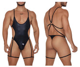 CandyMan 99697 Strumpfband-Bodysuit, Farbe Schwarz